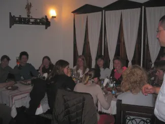 2013: International School on Fundamental Crystallography: Dinner