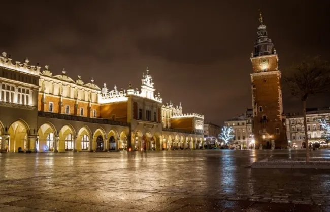 Kraków at night
