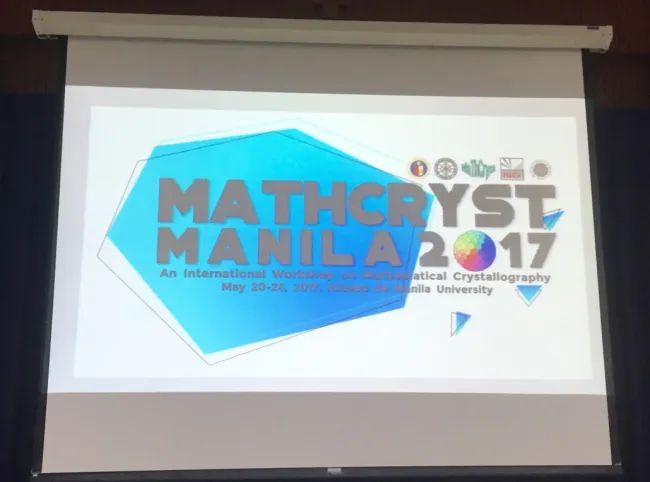 2017: Second Manila International Workshop on Mathematical Crystallography: Opening ceremony