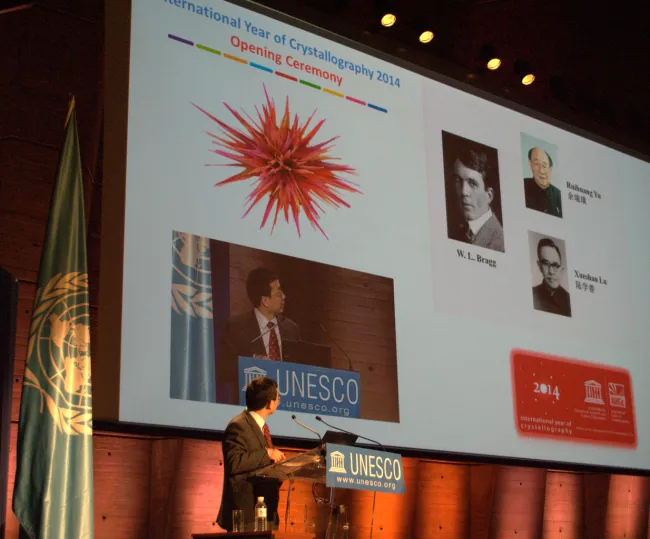 2014: Opening Ceremony of the International Year of Crystallography: Crystallography in Emerging Nations Session