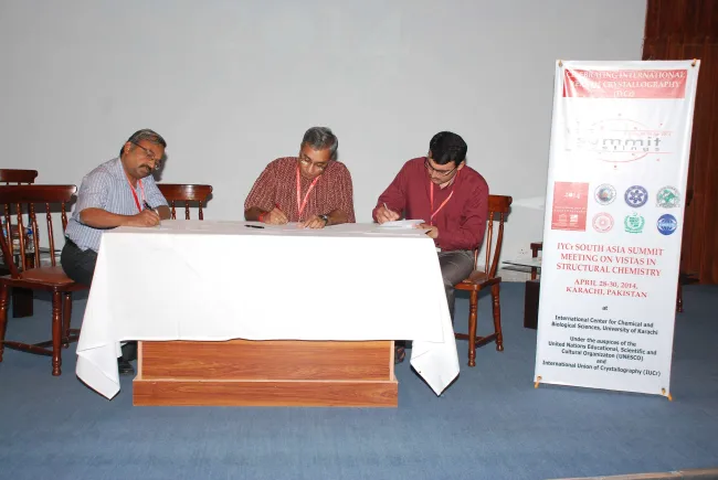 2014: South Asia Summit Meeting on Vistas in structural chemistry: Summit Declaration