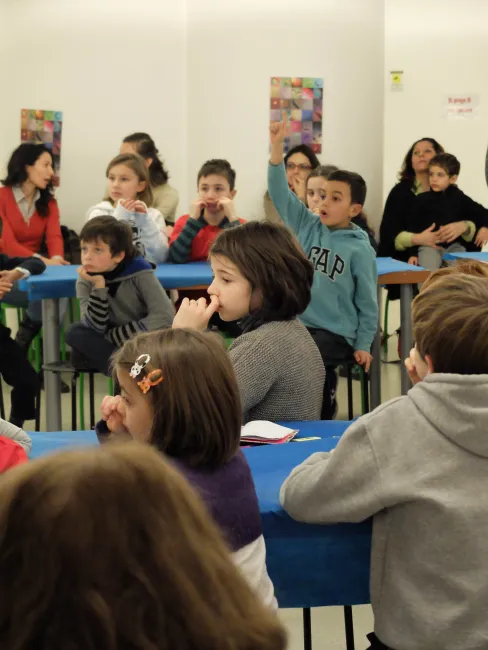 2014: Bologna - workshop for schoolchildren: Hands-on participation
