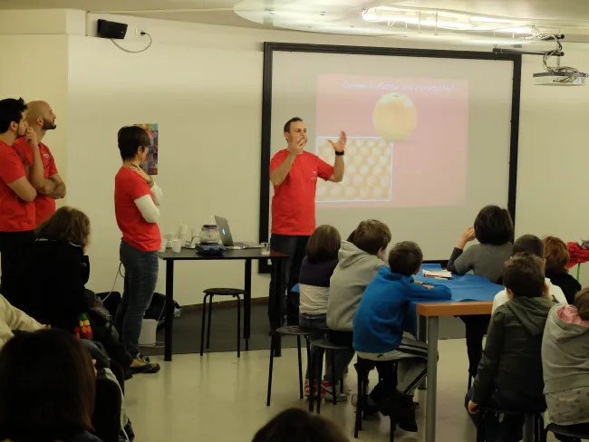 2014: Bologna - workshop for schoolchildren: Hands-on participation
