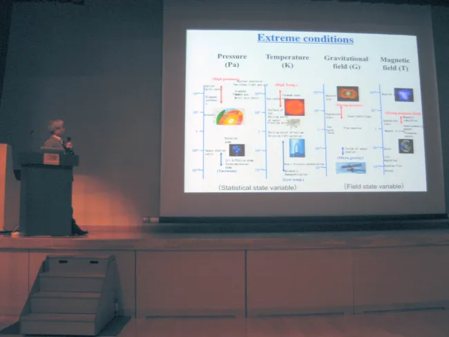 2014: Fifth meeting of the Research Consortium on High-pressure Research and the Kumamoto International Symposium on Recent Advancement of Physics and Mineralogy VI: Lectures