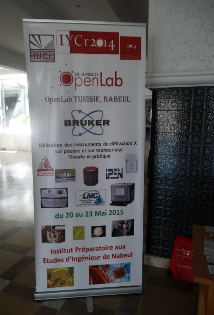 2015: IUCr-UNESCO Open Lab: Travelling Laboratory Nabeul