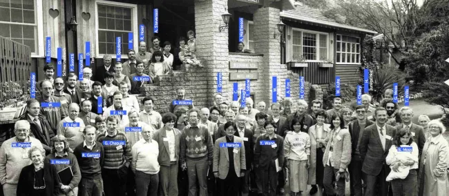 1987: Symposium on Accuracy in Structure Factor Measurement: Group photo